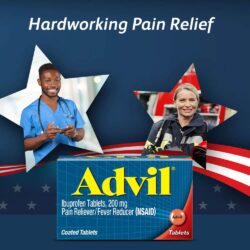 Viên giảm đau hạ sốt Advil 200mg 200 Tablets 10 vien giam dau ha sot advil 200mg 200 tablets kd