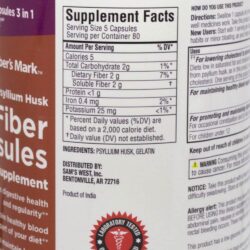 Viên uống bổ sung chất xơ Member’s Mark Fiber Capsules 400 viên 13 vien uong bo sung chat xo members mark fiber capsules 400 vien ke