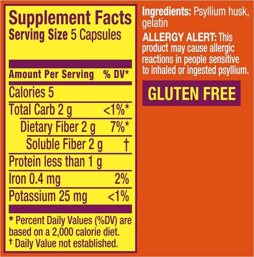 vien uong bo sung chat xo metamucil 3 in 1 fiber 300 capsules ke