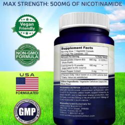 vien uong bo sung vitamin b3 asquared nutrition nicotinamide 500mg with coq10 120 capsules kc