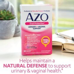 vien uong ho tro duong tiet nieu va vung kin azo dual protection urinary vaginal support 30 capsules ki