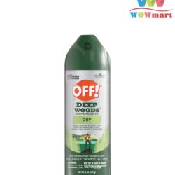 Xịt chống muỗi và côn trùng OFF! Deep Woods Dry 170g