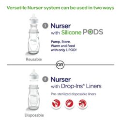 binh sua cho be so sinh playtex baby nurser disposable drop ins liners 237 296ml x3 binh kg