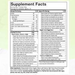 bot thuc pham xanh huu co purely inspired organic greens unflavored 243g 242g 110424 kc