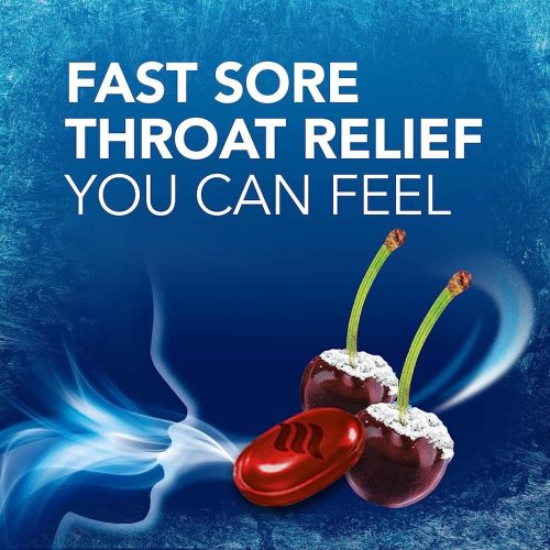 Kẹo ngậm thông cổ Vicks VapoCool Severe Cherry Freeze 45 Drops 15 keo ngam thong co vicks vapocool severe cherry freeze 45 drops kb