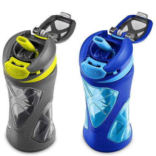 set 2 binh nuoc zulu tritan water bottles 473ml gray blue kc