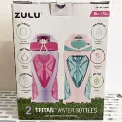set 2 binh nuoc zulu tritan water bottles 473ml green pink kb