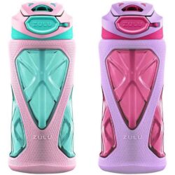 set 2 binh nuoc zulu tritan water bottles 473ml green pink ke