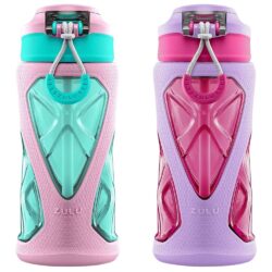 set 2 binh nuoc zulu tritan water bottles 473ml green pink kg
