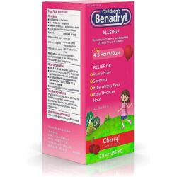 Siro chống dị ứng cho bé Children’s Benadryl Allergy Liquid Cherry 236ml 7 siro chong di ung cho be childrens benadryl allergy liquid cherry 236ml ka