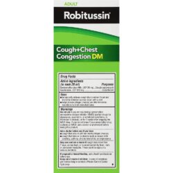 siro giam ho dau nguc robitussin cough chest congestion dm 237ml ke