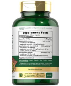 vien uong ho tro chong oxy hoa carlyle grapeseed green tea pine bark 15000mg 150 capsules ka