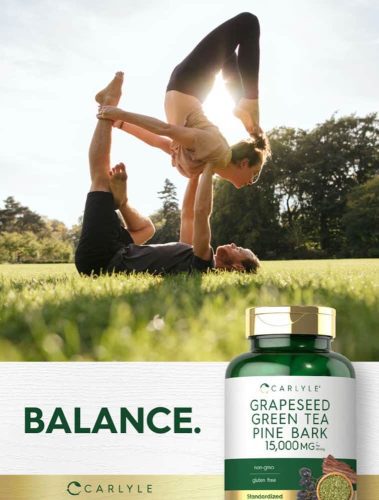 vien uong ho tro chong oxy hoa carlyle grapeseed green tea pine bark 15000mg 150 capsules kc