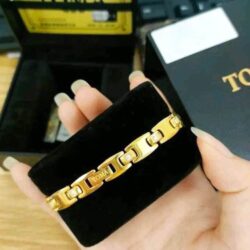 Vòng tay Nữ điều hoà huyết áp Toma Gold đính 1 đá 23 vong tay nu dieu hoa huyet ap toma 24k dinh 1 da 71123 kg