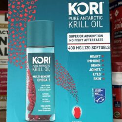 Dầu nhuyễn thể Kori Pure Antarctic Krill Oil Omega-3 400mg 120 Mini Softgels 9 dau nhuyen the kori pure antarctic krill oil omega 3 400mg 120 mini softgels kh