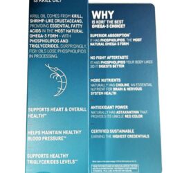 Dầu nhuyễn thể Kori Pure Antarctic Krill Oil Omega-3 400mg 120 Mini Softgels 10 dau nhuyen the kori pure antarctic krill oil omega 3 400mg 120 mini softgels ki