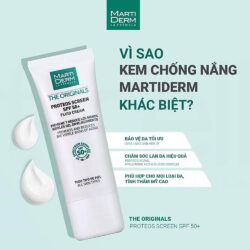 Kem chống nắng Martiderm The Originals Proteos Screen SPF50+ Fluid Cream 40ml 10 kem chong nang martiderm the originals proteos screen spf50 fluid cream 40ml kb
