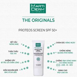 Kem chống nắng Martiderm The Originals Proteos Screen SPF50+ Fluid Cream 40ml 11 kem chong nang martiderm the originals proteos screen spf50 fluid cream 40ml kc