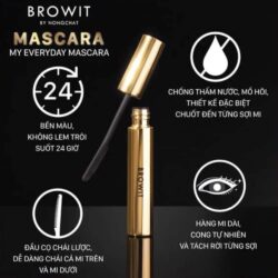 Mascara chống thấm nước Browit By NongChat My Everyday Mascara 5.5g 9 mascara chong tham nuoc browit by nongchat my everyday mascara 5 5g kc
