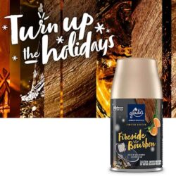Set máy xịt thơm phòng tự động Glade chạy pin + 3 chai tinh dầu (Fireside Bourbon) 7 set may xit thom phong tu dong glade chay pin 3 chai tinh dau fireside bourbon ka