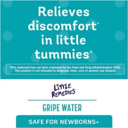 Siro giảm đầy hơi, đau bụng, nấc cụt, quấy khóc cho trẻ sơ sinh Little Remedies Gripe Water 118ml 8 siro giam day hoi dau bung nac cut quay khoc cho tre so sinh little remedies gripe water 118ml kb