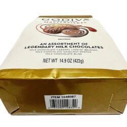 socola godiva masterpieces assortment milk chocolate 422g kd