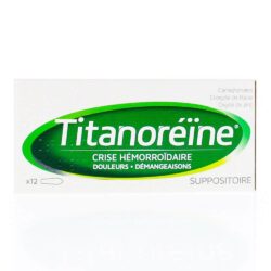 Viên đặt trĩ Titanoreine Suppositoire 12 viên 4 vien dat tri titanoreine suppositoire 12 vien ka