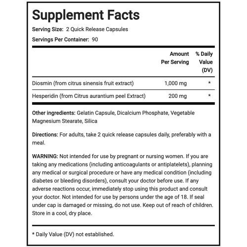 vien uong bo sung diosmin piping rock diosmin with hesperidin 1200mg 180 capsules kc