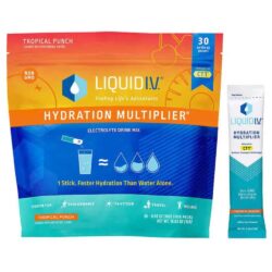 Bột điện giải Liquid I.V. Hydration Multiplier 30 gói (Tropical Punch) 10 bot dien giai liquid iv hydration multiplier 30 goi tropical punch ka