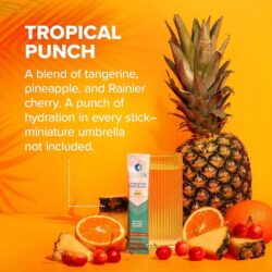 Bột điện giải Liquid I.V. Hydration Multiplier 30 gói (Tropical Punch) 15 bot dien giai liquid iv hydration multiplier 30 goi tropical punch kf