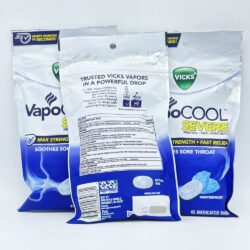 Kẹo ngậm thông cổ Vicks VapoCool Severe WinterFrost 45 Drops 15 keo ngam thong co vicks vapocool severe winterfrost 45 drops ki