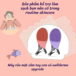 Máy rửa mặt con cá WellDerma Cleansing Fish (Đỏ) 12 may rua mat wellderma cleansing fish do kf