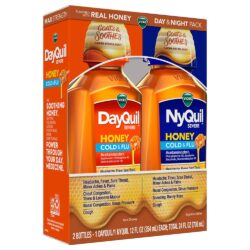 Siro cảm Vicks DayQuil & NyQuil Honey Cold & Flu Severe 354ml x2 chai 7 siro cam vicks dayquil nyqui honey cold flu severe 354ml x2 chai kb