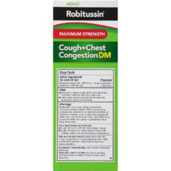 Siro giảm ho, đau ngực Robitussin Cough+Chest Congestion DM MAX 237ml 9 siro giam ho dau nguc robitussin cough chest congestion dm max 237ml kf