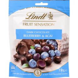 socola nhan trai cay lindt fruit sensation dark chocolate blueberry acai 150g ka