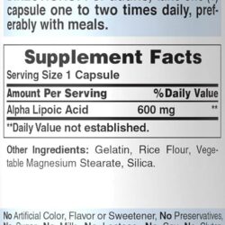 Viên uống bổ sung ALA Puritan’s Pride Alpha Lipoic Acid 600mg 60 Capsules 6 vien uong bo sung ala puritans pride alpha lipoic acid 600mg 60 capsules kb