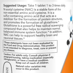 vien uong bo sung n acetyl cysteine now nac 1000mg 120 tablets kg