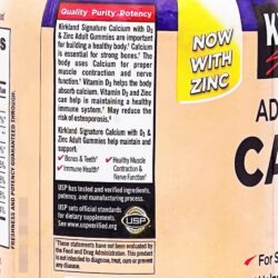 Kẹo bổ sung Canxi Kirkland Signature Calcium 500mg With D3 Zinc 120 Gummies 14 keo bo sung canxi kirkland signature calcium 500mg with d3 zinc 120 gummies kf