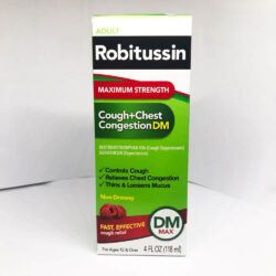 Siro giảm ho, đau ngực Robitussin Cough+Chest Congestion DM MAX 118ml 10 siro giam ho dau nguc robitussin coughchest congestion dm max 118ml ka