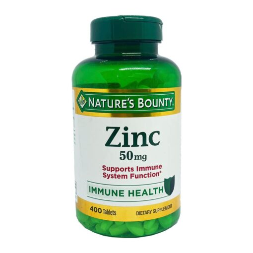 Viên uống bổ sung kẽm Nature’s Bounty Zinc 50mg 400 Tablets