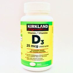 Viên uống bổ sung Vitamin D3 Kirkland Signature Vitamin D3 25mcg (1000IU) 360 Tablets 9 vien uong bo sung vitamin d3 kirkland signature vitamin d3 25mcg 1000iu 360 tablets kb
