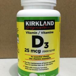Viên uống bổ sung Vitamin D3 Kirkland Signature Vitamin D3 25mcg (1000IU) 360 Tablets 11 vien uong bo sung vitamin d3 kirkland signature vitamin d3 25mcg 1000iu 360 tablets kd
