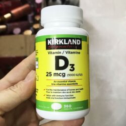 Viên uống bổ sung Vitamin D3 Kirkland Signature Vitamin D3 25mcg (1000IU) 360 Tablets 13 vien uong bo sung vitamin d3 kirkland signature vitamin d3 25mcg 1000iu 360 tablets ke