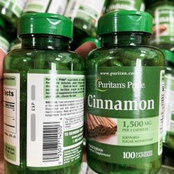 Viên uống hỗ trợ đường huyết từ quế Puritan’s Pride Cinnamon 1500mg 100 Capsules 3 vien uong ho tro duong huyet tu que puritans pride cinnamon 1500mg 100 capsules ka
