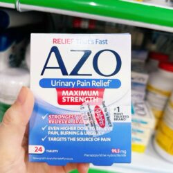 Viên uống hỗ trợ đường tiết niệu AZO Urinary Pain Relief Maximum Strength 24 Tablets 7 vien uong ho tro duong tiet nieu azo urinary pain relief maximum strength 24 tablets ka
