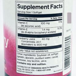 Viên uống Nam việt quất Swanson Cranberry 20:1 Concentrate 180 Softgels 11 vien uong nam viet quat swanson cranberry 201 concentrate 180 softgels 210625 ke