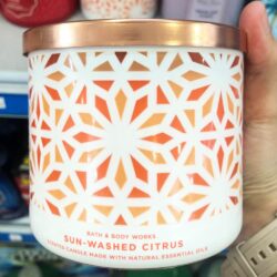 Nến thơm 3 tim Bath & Body Works Sun-Washed Citrus 411g 10 nen thom 3 tim bath body works sun washed citrus 411g ka