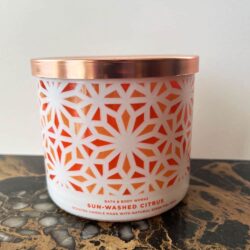 Nến thơm 3 tim Bath & Body Works Sun-Washed Citrus 411g 14 nen thom 3 tim bath body works sun washed citrus 411g kf