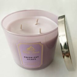 Nến thơm 3 tim Bath & Body Works White Barn Fresh Cut Lilacs 411g 8 nen thom 3 tim bath body works white barn fresh cut lilacs 411g ke