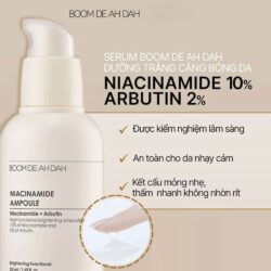 tinh chat duong trang cang bong da boom de ah dah niacinamide ampoule 50ml ka